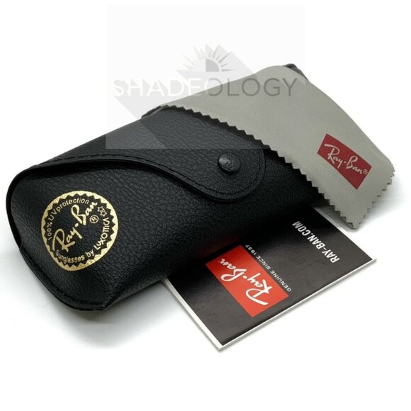 New Ray-Ban RB4165 622/T3 Justin Sunglasses Polarized Gray Lens Black Frame - Picture 10 of 10